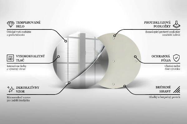 Steklena podloga za rezanje Kovinske oblike
