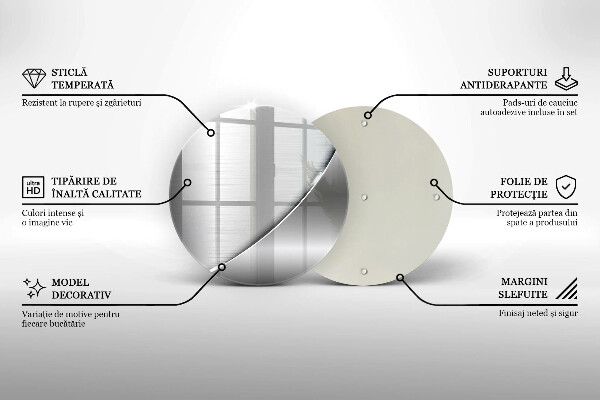 Steklena podloga za rezanje Kovinske oblike