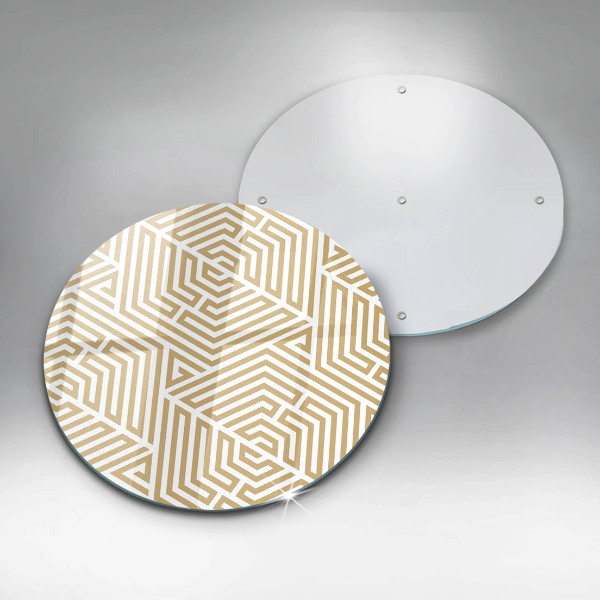 Steklena podloga za rezanje Geometrijske črte