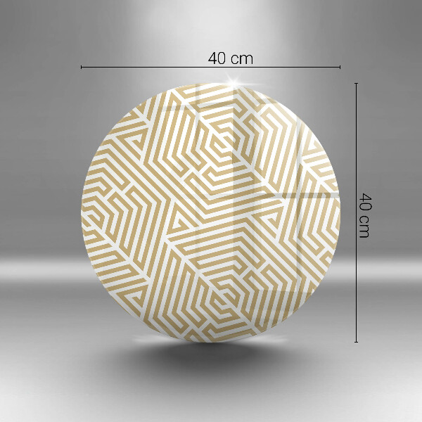 Steklena podloga za rezanje Geometrijske črte