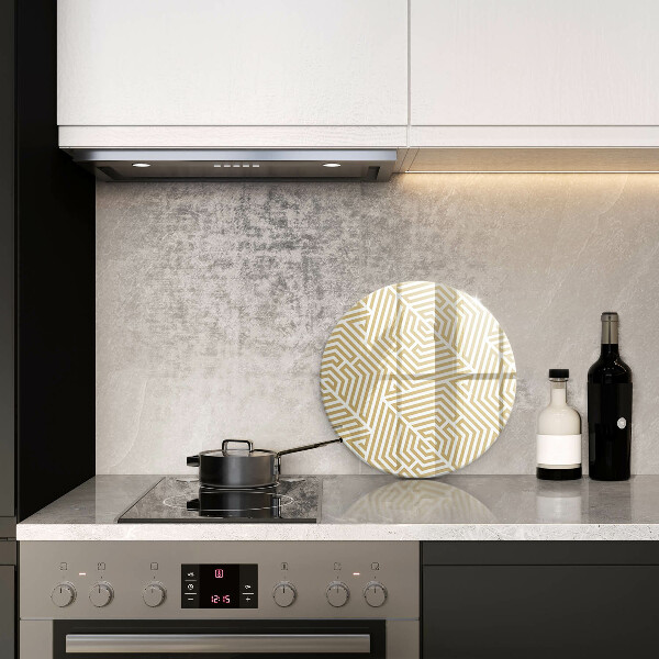 Steklena podloga za rezanje Geometrijske črte