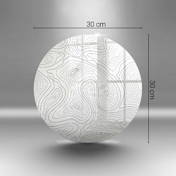 Steklena podloga za rezanje Abstraktne oblike