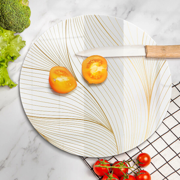 Steklena podloga za rezanje Vzorec modernih linij