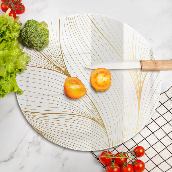 Steklena podloga za rezanje Vzorec modernih linij