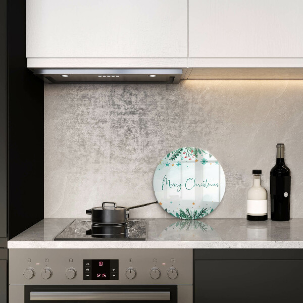 Steklena podloga za rezanje Merry Christmas