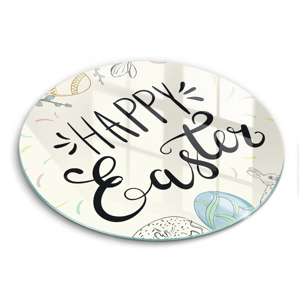 Steklena podloga za rezanje Happy Easter
