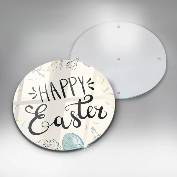 Steklena podloga za rezanje Happy Easter