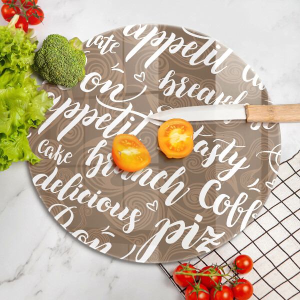 Steklena podloga za rezanje Bon appetit podnapisi