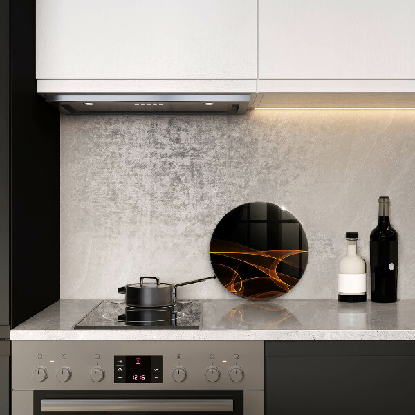 Steklena podloga za rezanje Abstraktne črte