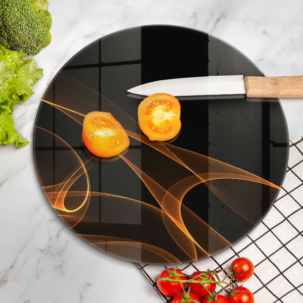 Steklena podloga za rezanje Abstraktne črte