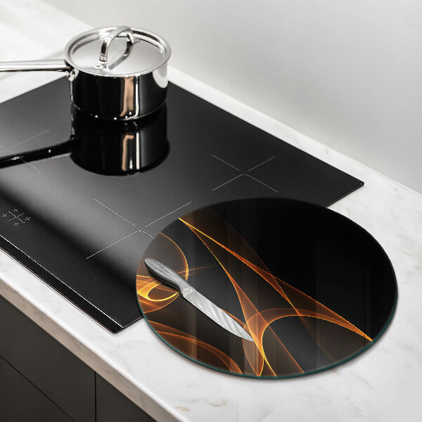 Steklena podloga za rezanje Abstraktne črte