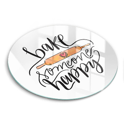 Steklena podloga za rezanje Pecite nekoga veselega