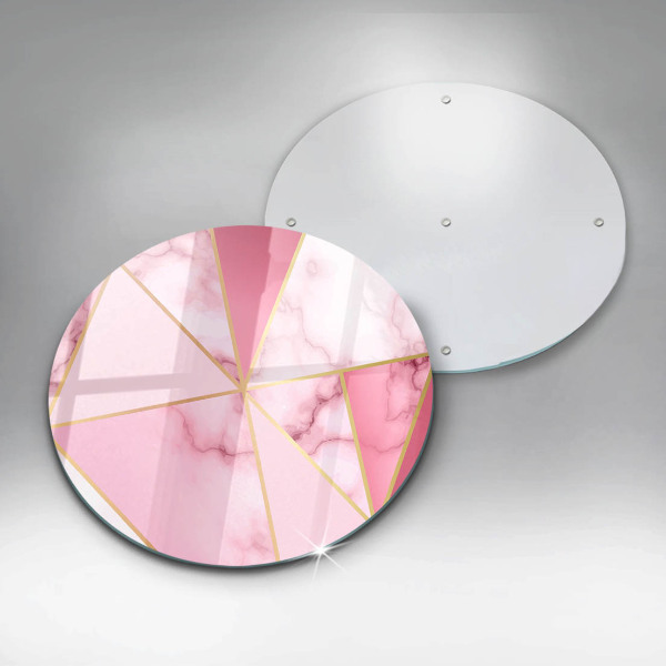 Steklena podloga za rezanje Geometrijski marmor