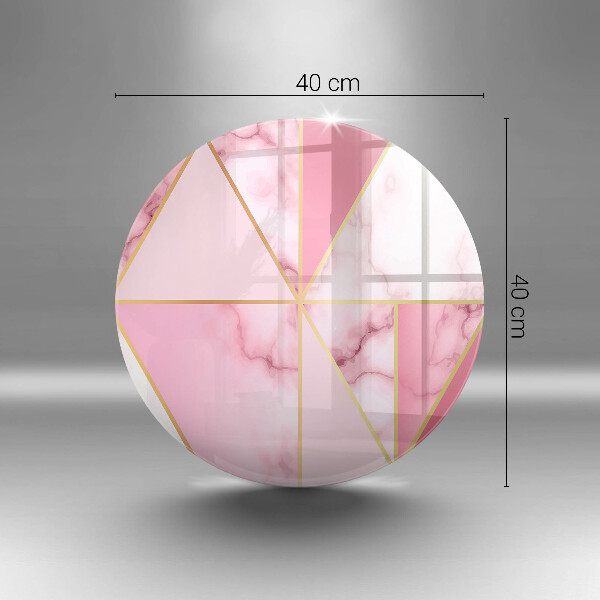 Steklena podloga za rezanje Geometrijski marmor