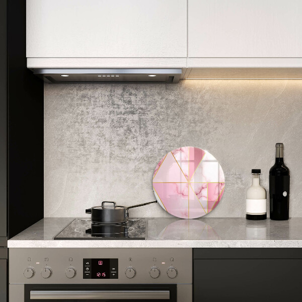 Steklena podloga za rezanje Geometrijski marmor