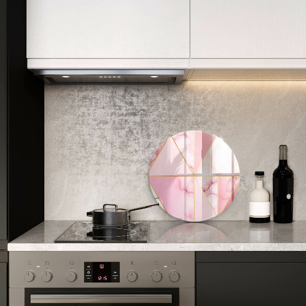 Steklena podloga za rezanje Geometrijski marmor