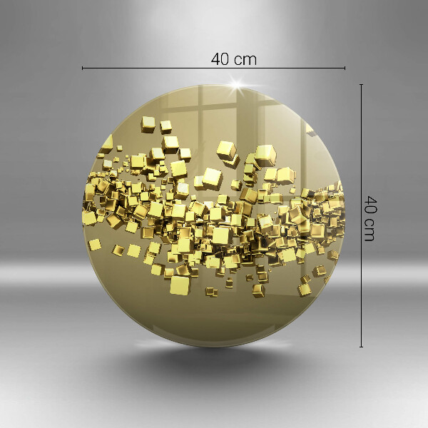 Steklena podloga za rezanje Abstraktna 3D geometrija