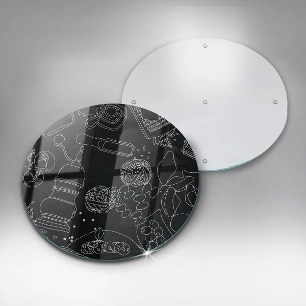 Steklena podloga za rezanje Kuhinjski dodatki