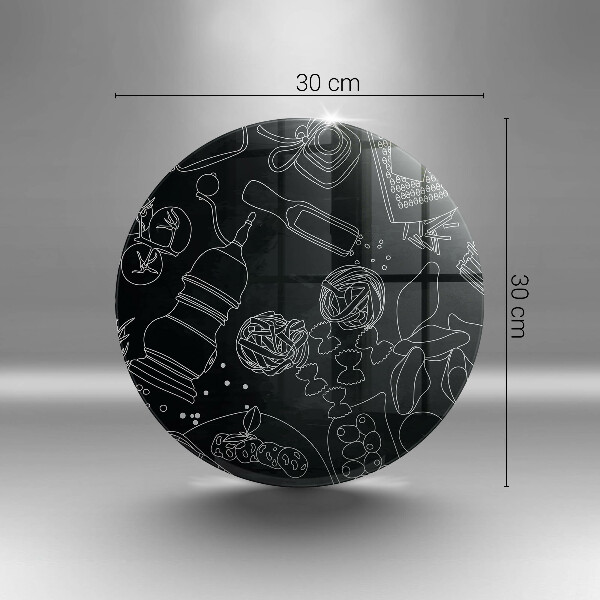 Steklena podloga za rezanje Kuhinjski dodatki