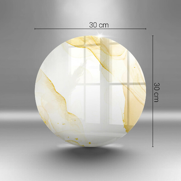 Steklena podloga za rezanje Zlata abstrakcija