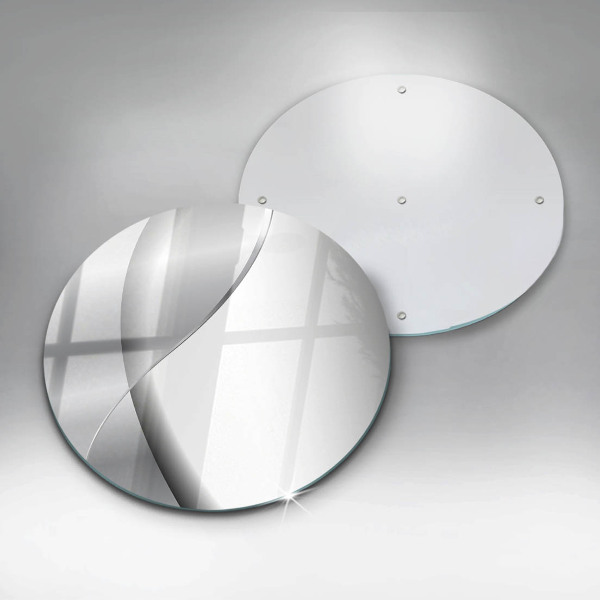 Steklena podloga za rezanje Srebrna kovinska abstrakcija