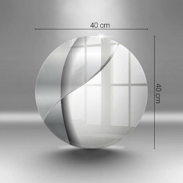Steklena podloga za rezanje Srebrna kovinska abstrakcija