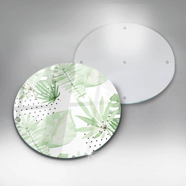 Steklena podloga za rezanje Akvarelni listi