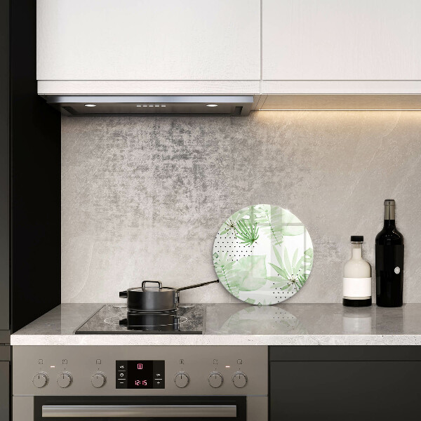 Steklena podloga za rezanje Akvarelni listi