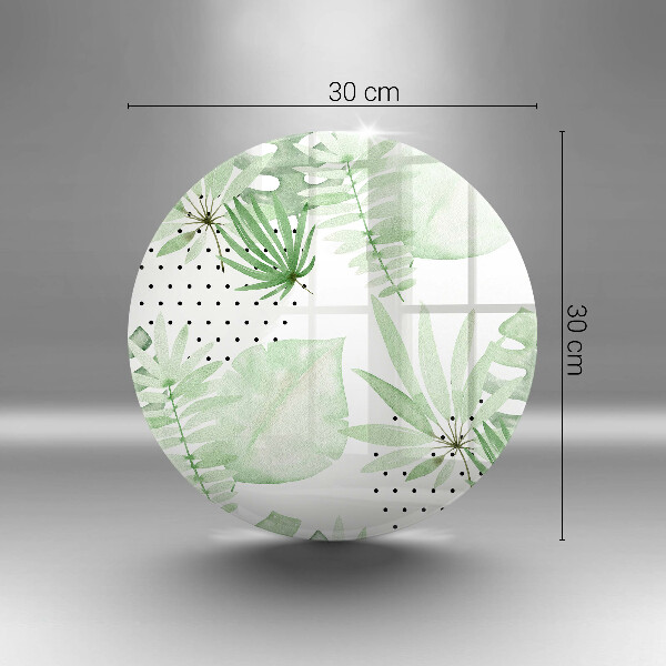 Steklena podloga za rezanje Akvarelni listi