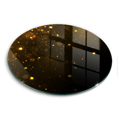 Steklena podloga za rezanje Zlate bleščice