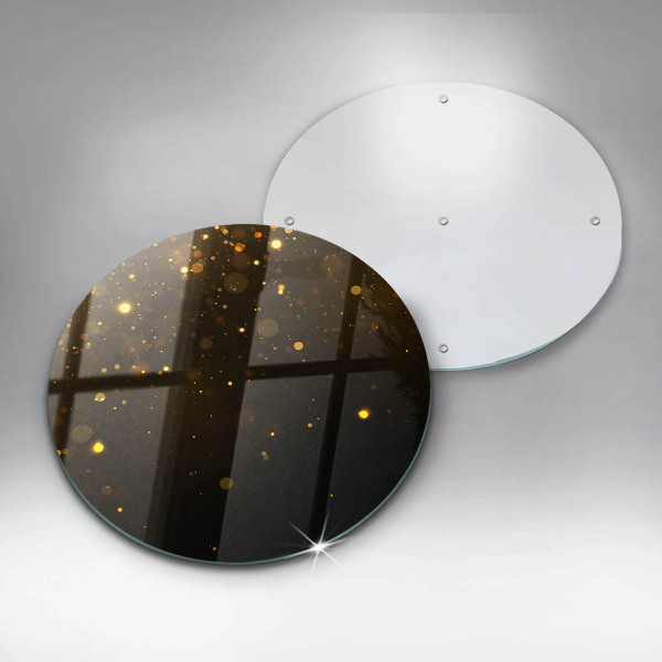 Steklena podloga za rezanje Zlate bleščice