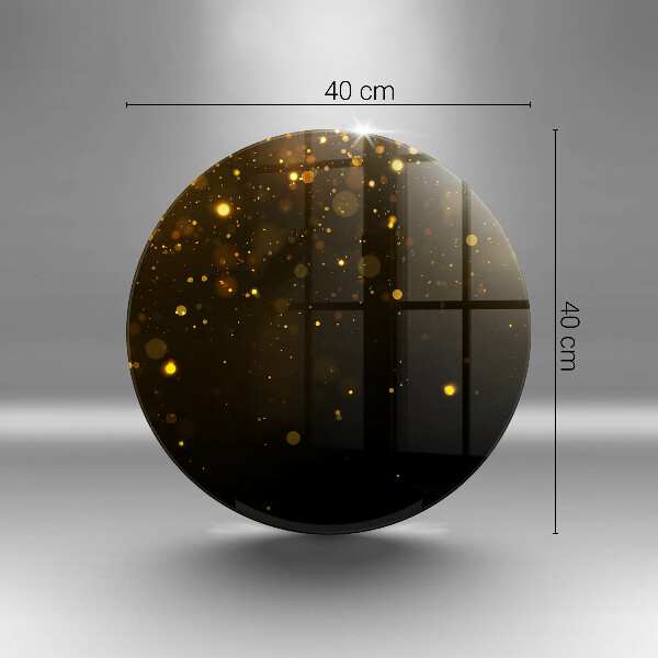 Steklena podloga za rezanje Zlate bleščice