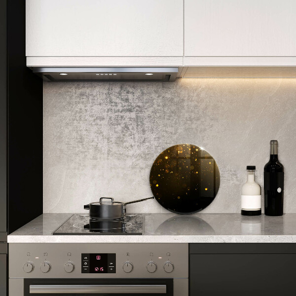 Steklena podloga za rezanje Zlate bleščice