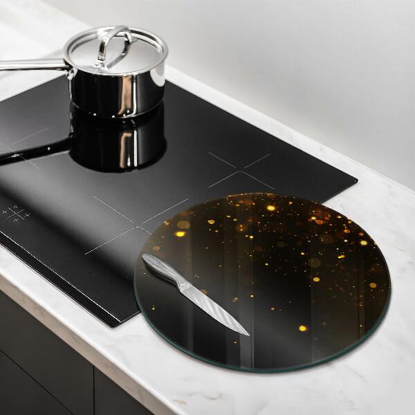 Steklena podloga za rezanje Zlate bleščice