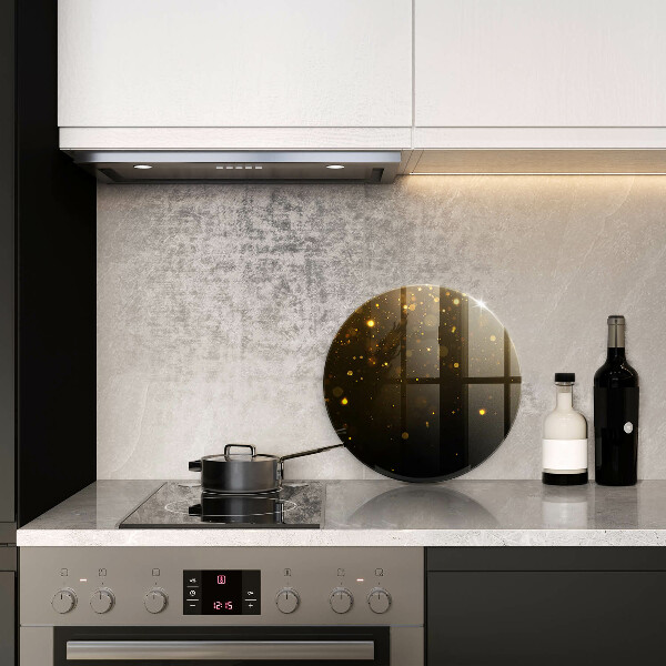 Steklena podloga za rezanje Zlate bleščice