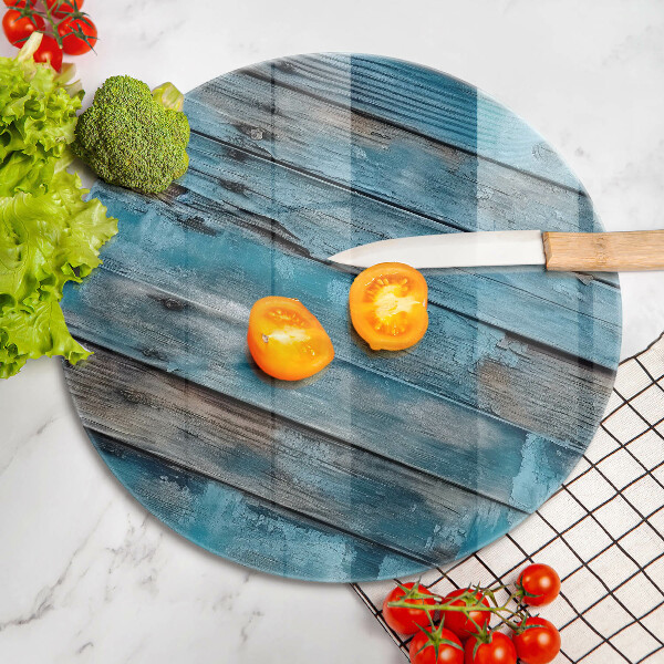 Steklena podloga za rezanje Modre stare plošče