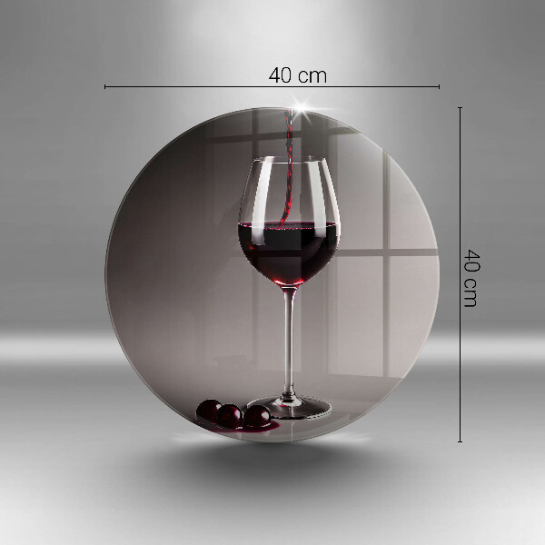 Steklena podloga za rezanje Kozarec in grozdje