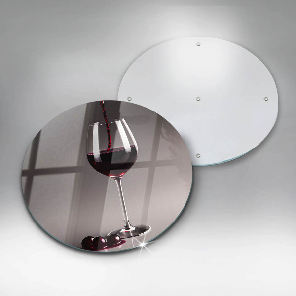 Steklena podloga za rezanje Kozarec in grozdje