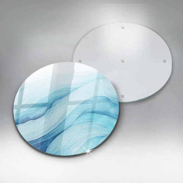 Steklena podloga za rezanje Abstraktni valovi