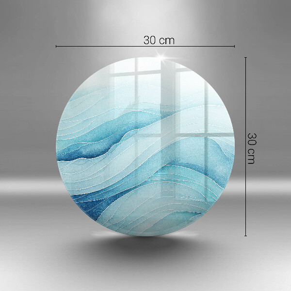 Steklena podloga za rezanje Abstraktni valovi