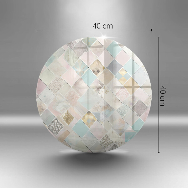 Steklena podloga za rezanje Pastelna kompozicija