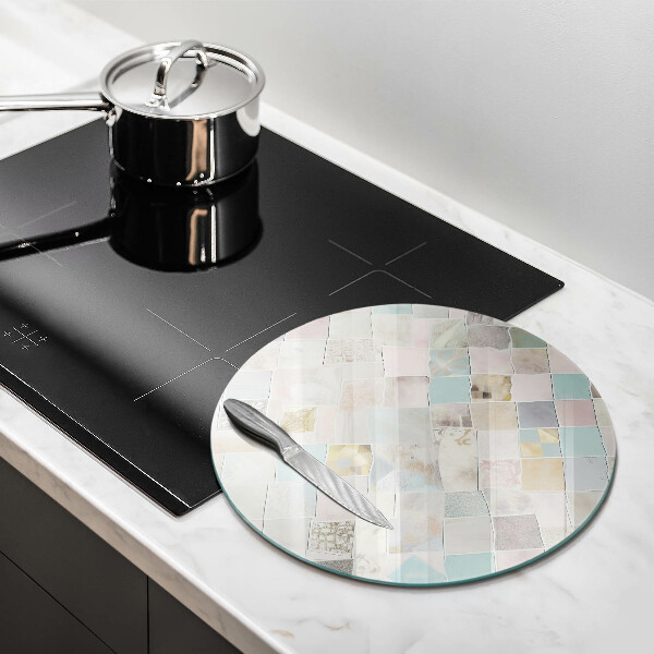 Steklena podloga za rezanje Pastelna kompozicija