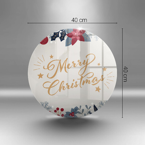 Steklena podloga za rezanje Merry Christmas