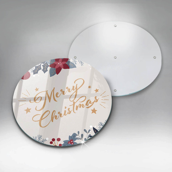 Steklena podloga za rezanje Merry Christmas