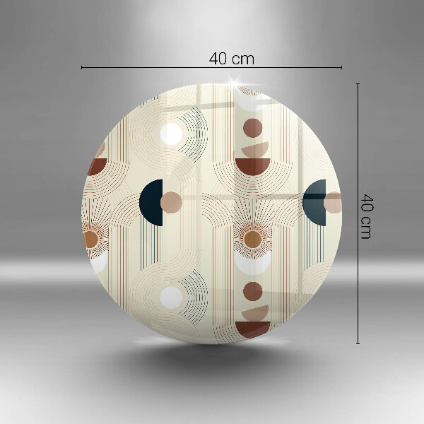 Steklena podloga za rezanje Boho geometrijske oblike