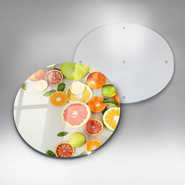 Steklena podloga za rezanje Citrusi