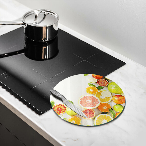 Steklena podloga za rezanje Citrusi