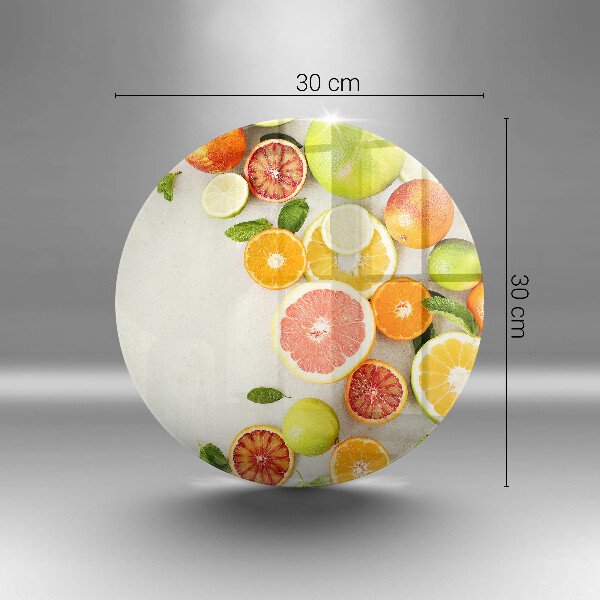 Steklena podloga za rezanje Citrusi