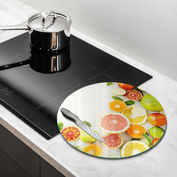 Steklena podloga za rezanje Citrusi
