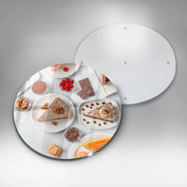 Steklena podloga za rezanje Sladkost torte